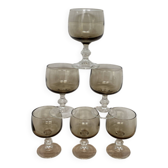 Set of 6 Luminarc liqueur glasses, Domaine model