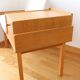 Entry bench, modular Scandinavian telephone bench, teak, 1960.