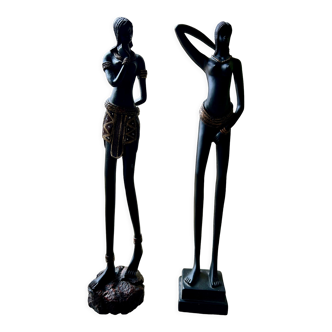 2 statuettes africaines