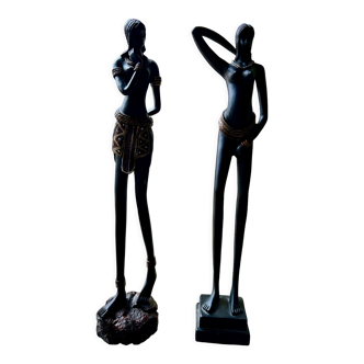 2 African statuettes