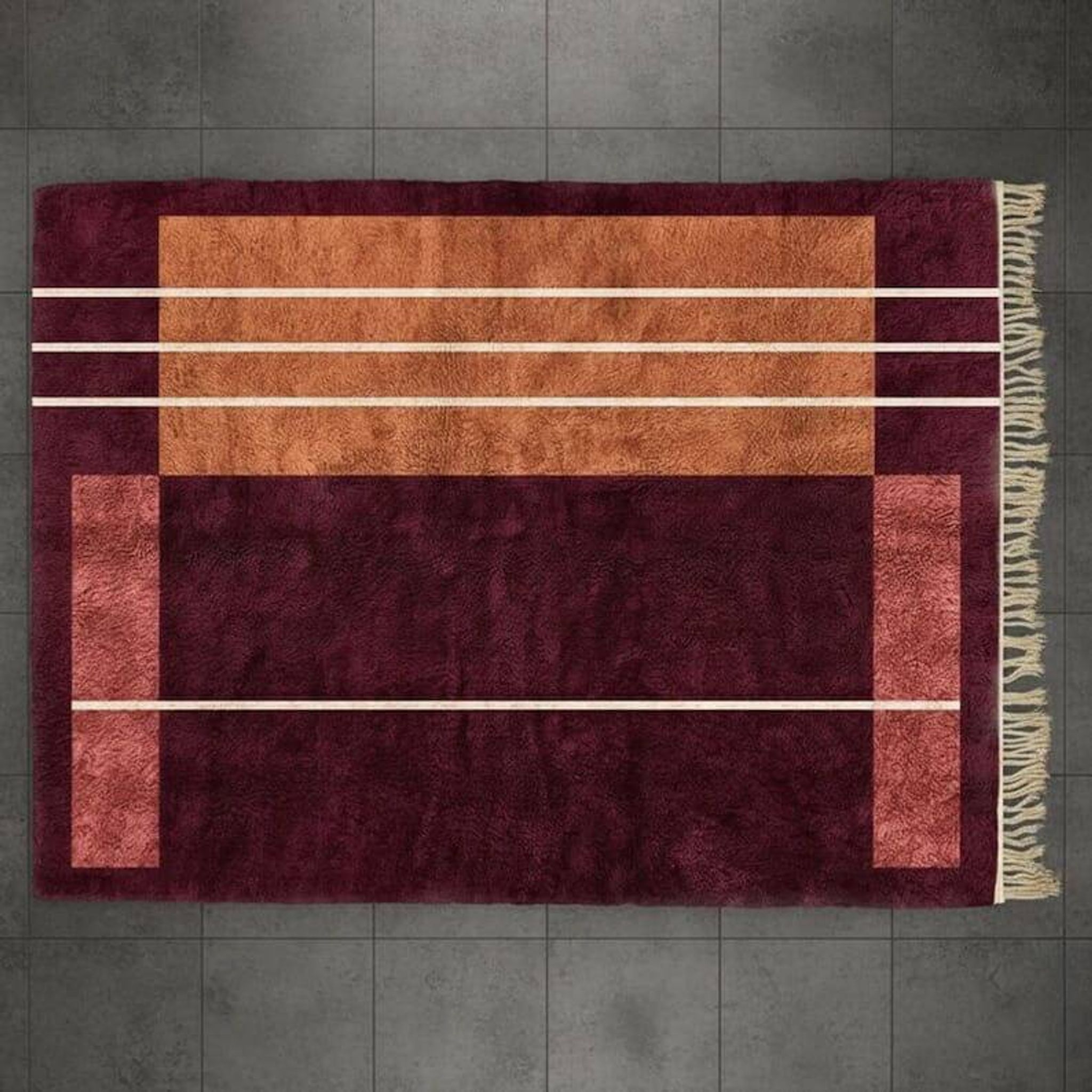Traditional handwoven Berber rug size 150x250 cm