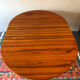 Table ronde vintage avec rallonge intégrée