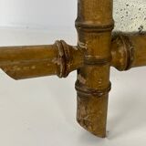 Faux bamboo mirror antique