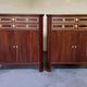 Pair of Louis XVI style mahogany sideboards