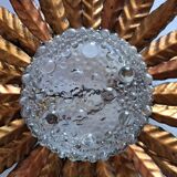 Gilded metal ceiling lamp 60s