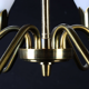 Danish Tulipan Brass Chandelier from Fog & Mørup, 1960s