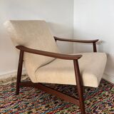 Fauteuil scandinave en teck, années 1960