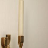 Swedish brass five arm candelabra by Gusum