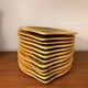 12 fish plates Vallauris in orange and green earthenware vintage 60s/70s