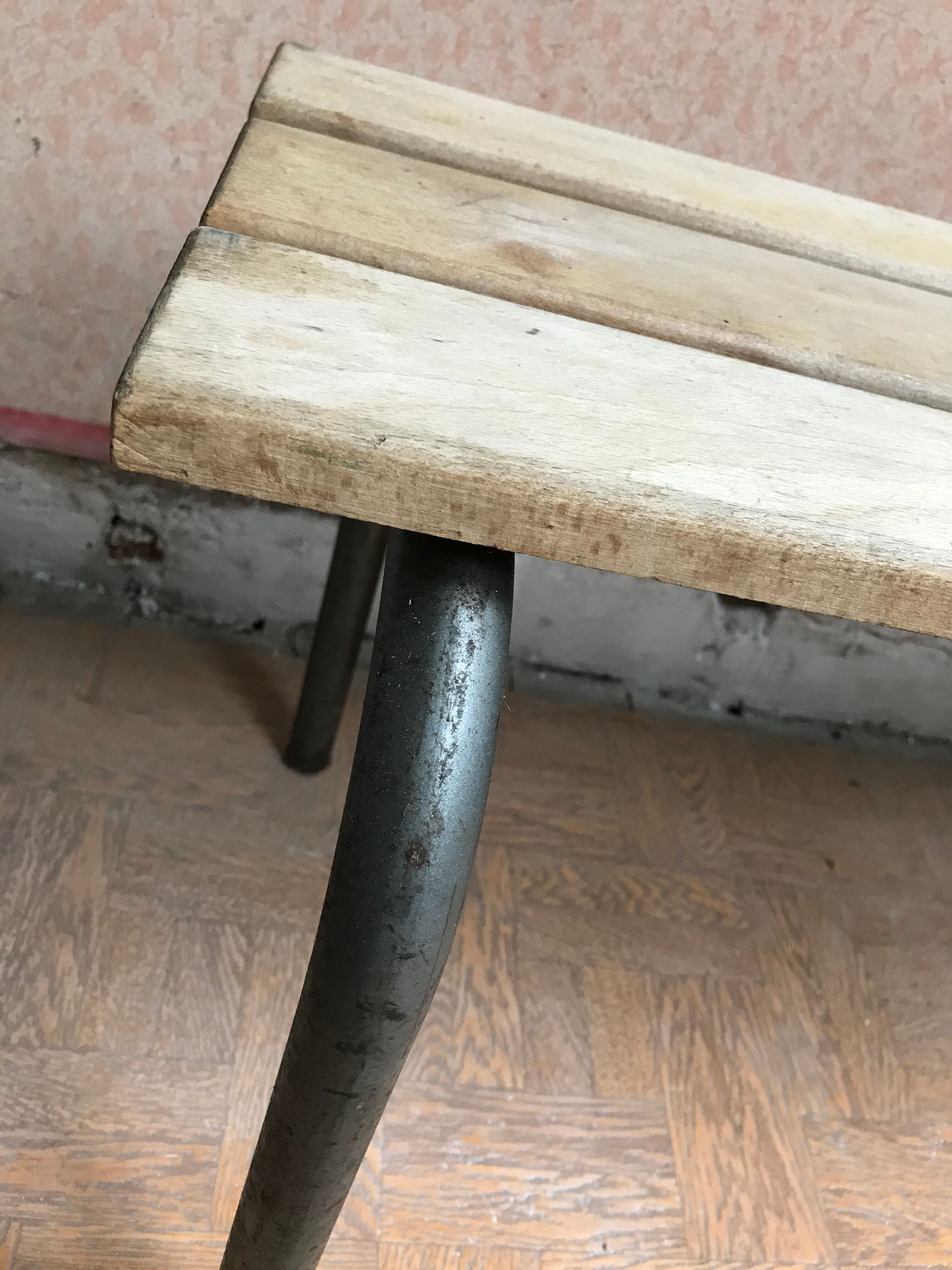 Authentic schoolboy's bench