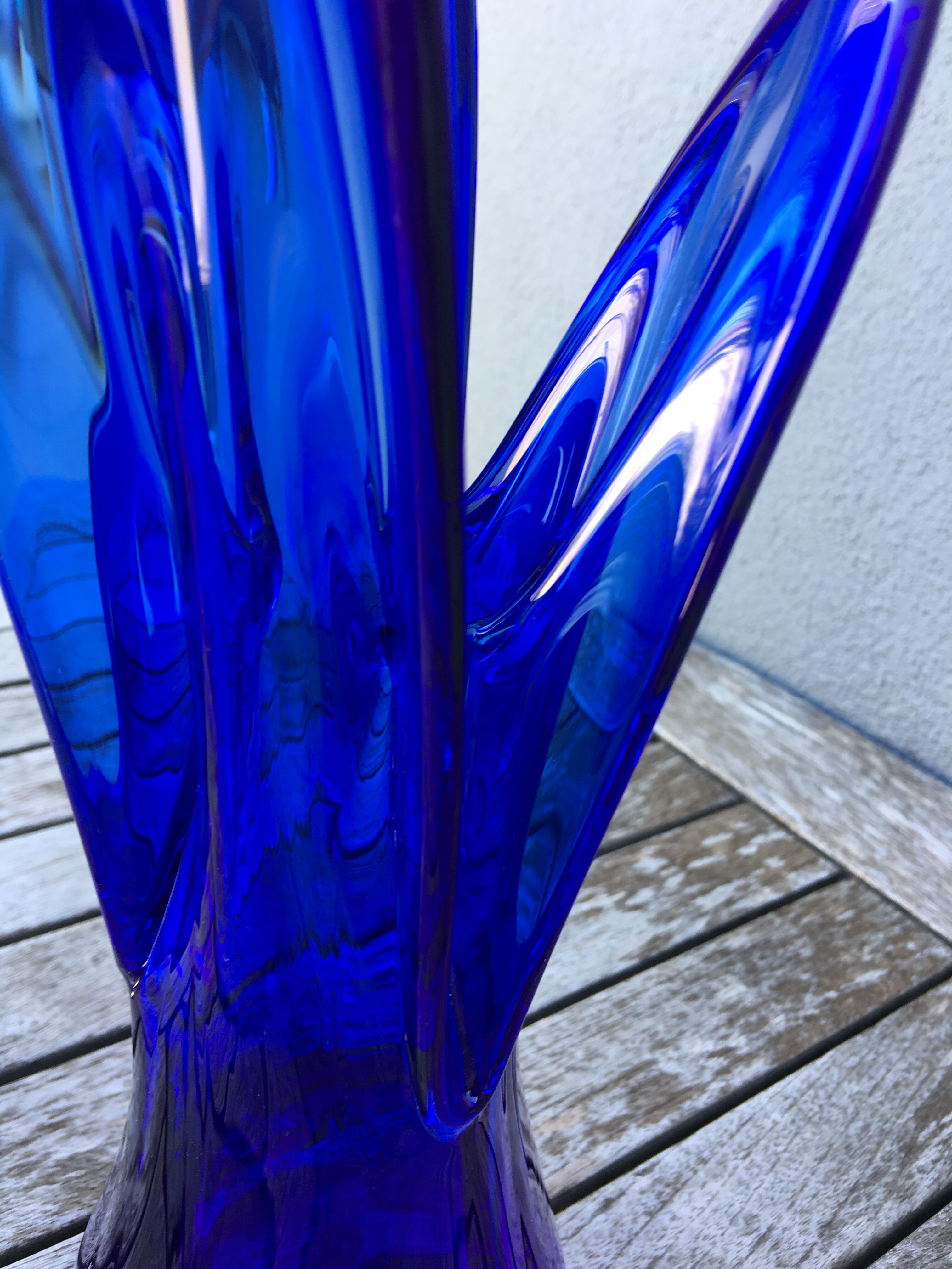 Blue glass vase 60/70