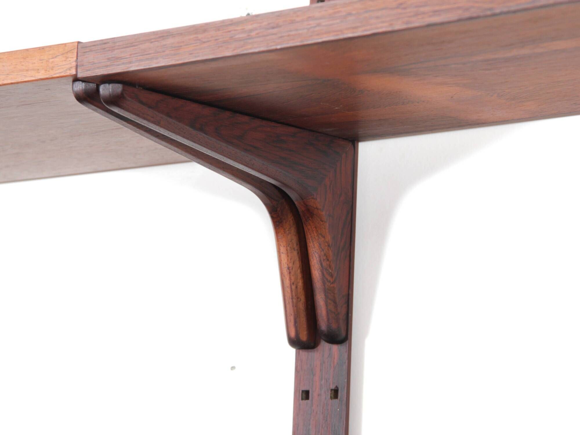 Scandinavian wall system in rosewood by Hansen & Guldborg