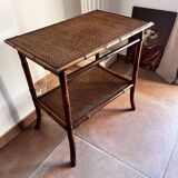 Bamboo and wicker table