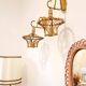 Pair of rattan wall lights