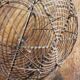 Wire basket salad eggs handle decorations