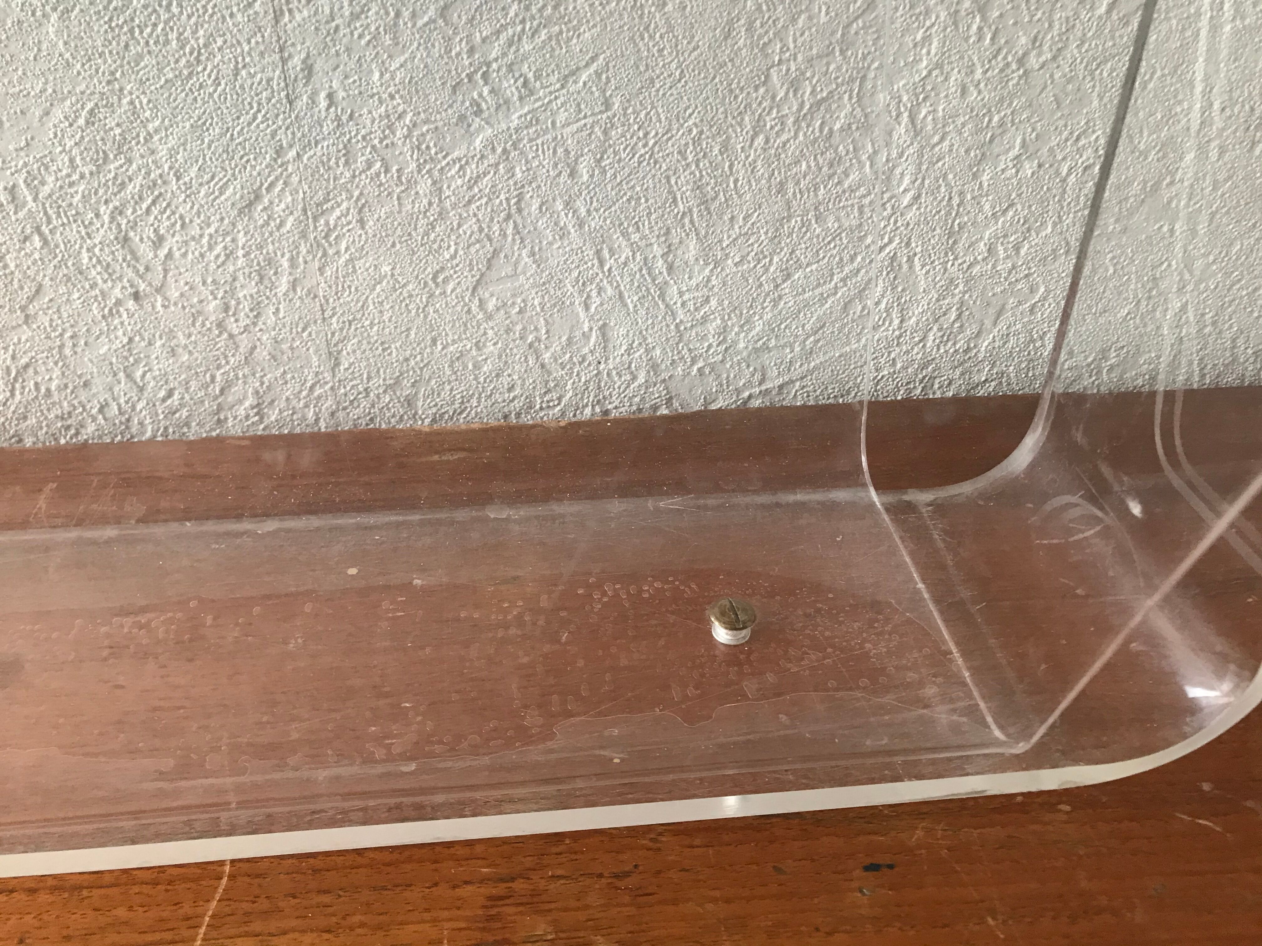 Plexiglass magazine holder David Lange Roche Bobois