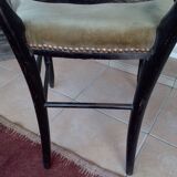 Napoleon III chair in blackened painted wood