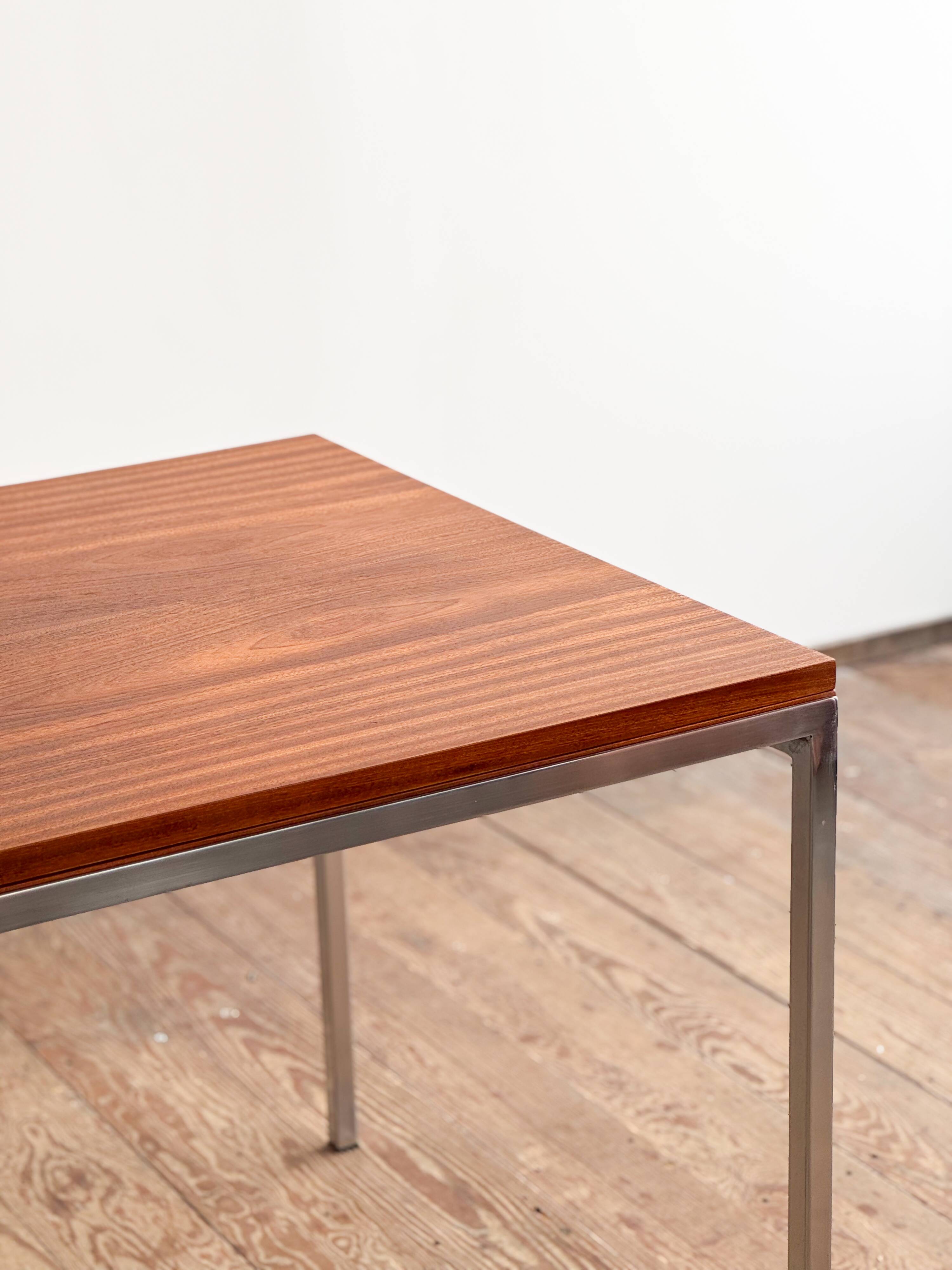 Table extensible par Wilhelm Renz en teck et chrome, Mid Century design