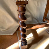 Six turned wooden chairs