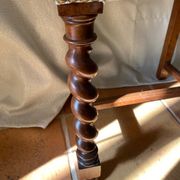 Six turned wooden chairs