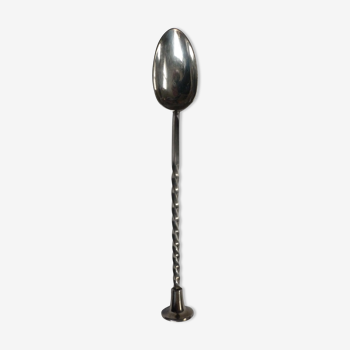Silver metal sugar spoon