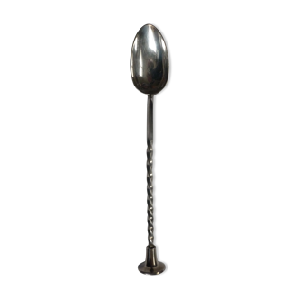 Silver metal sugar spoon