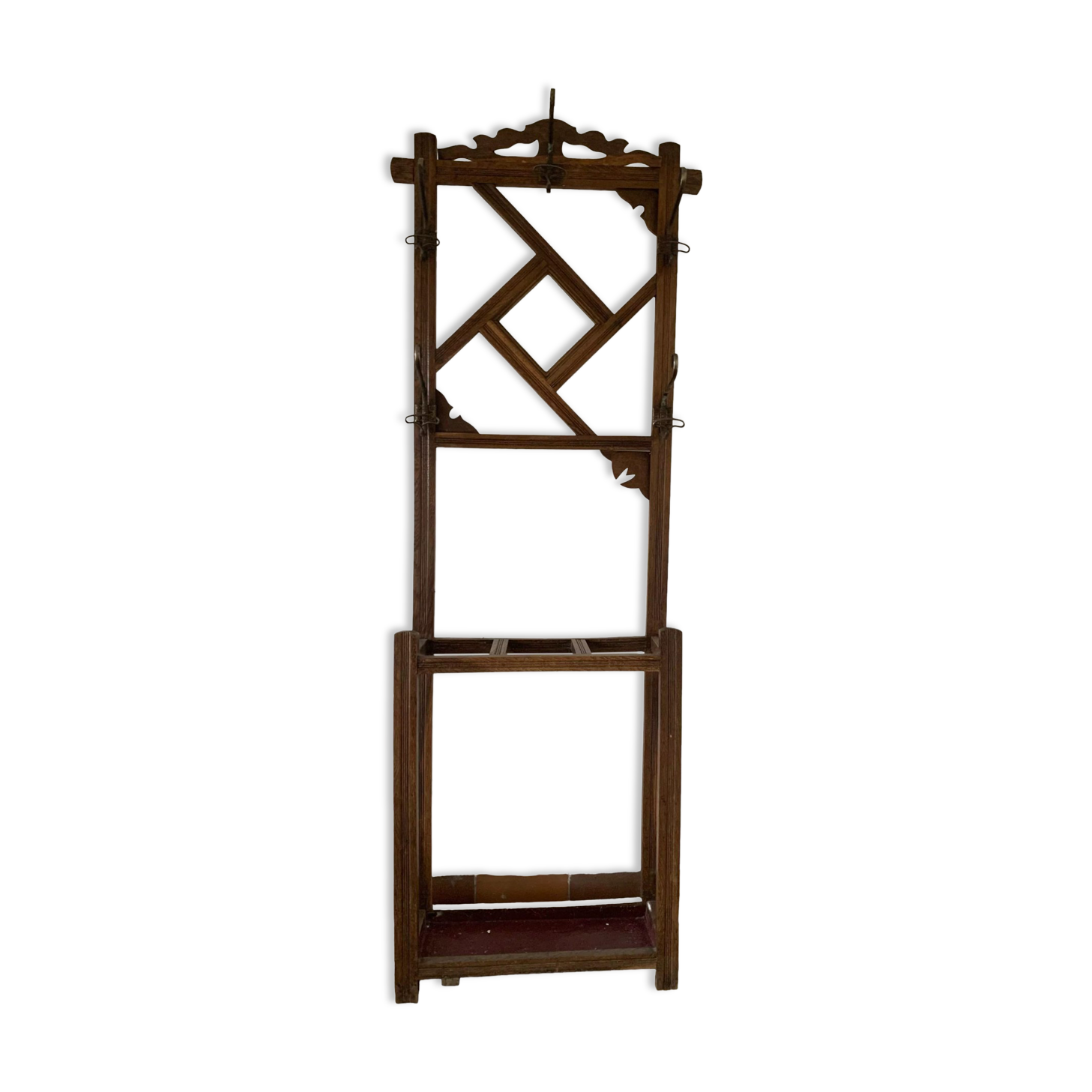 Vintage cloakroom coat rack