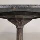 Bistro table with a marble top on a cast iron frame, 1930s.