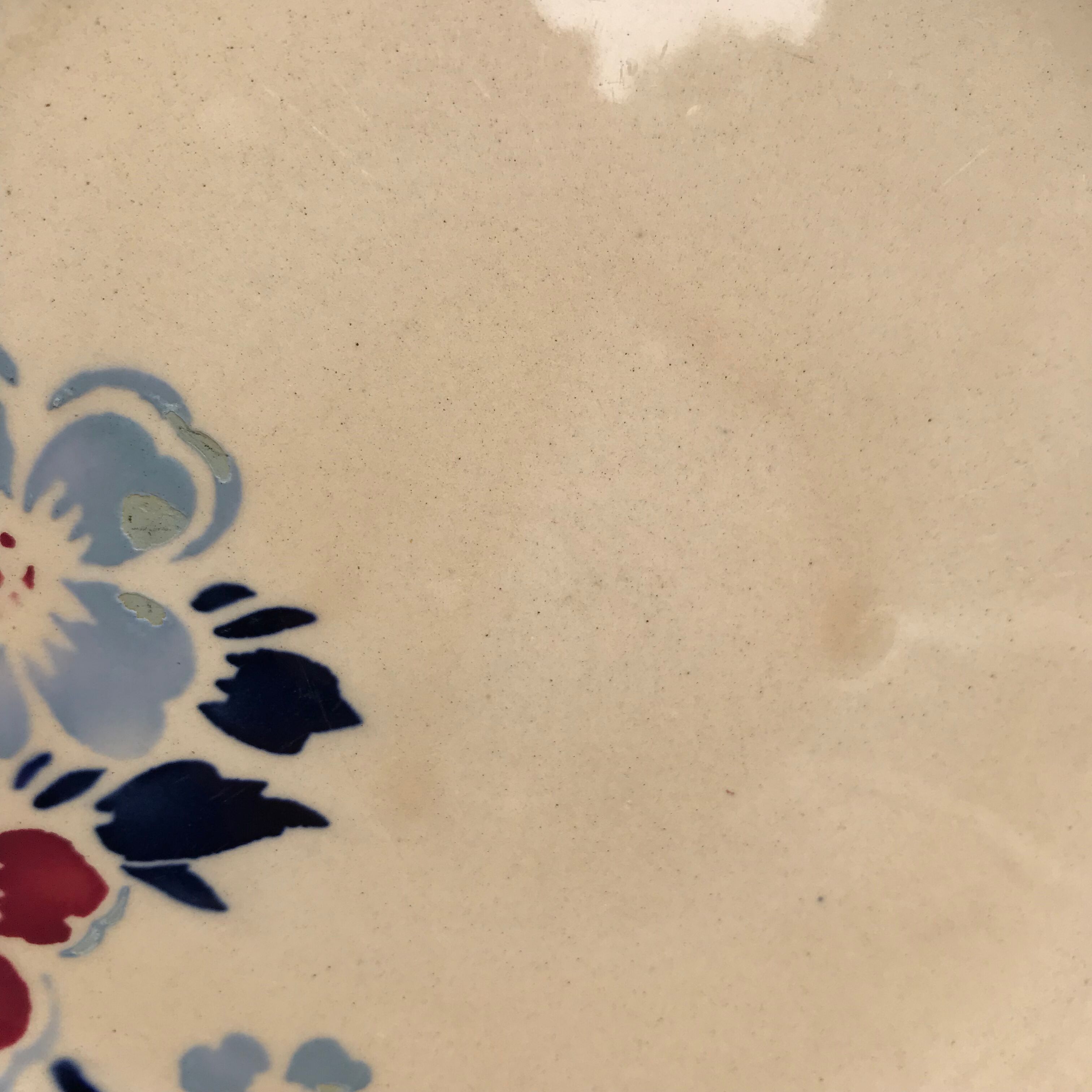 6 vintage plates in Luneville earthenware evreux model