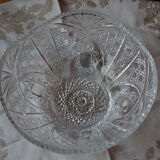 Cut crystal salad bowl