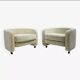 Mid-Century Modern Italian Armchairs on casters, 1970s (3 available)