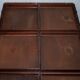 Rare double-sided desk in hardwood by Holland and Sons, Victorian era.