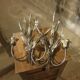 Pair of sconces sheaves of wheat 30x16x50 cm high.