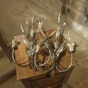 Pair of sconces sheaves of wheat 30x16x50 cm high.