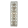 Vintage Turkish Oushak handmade wool cotton white runner rug  91x340