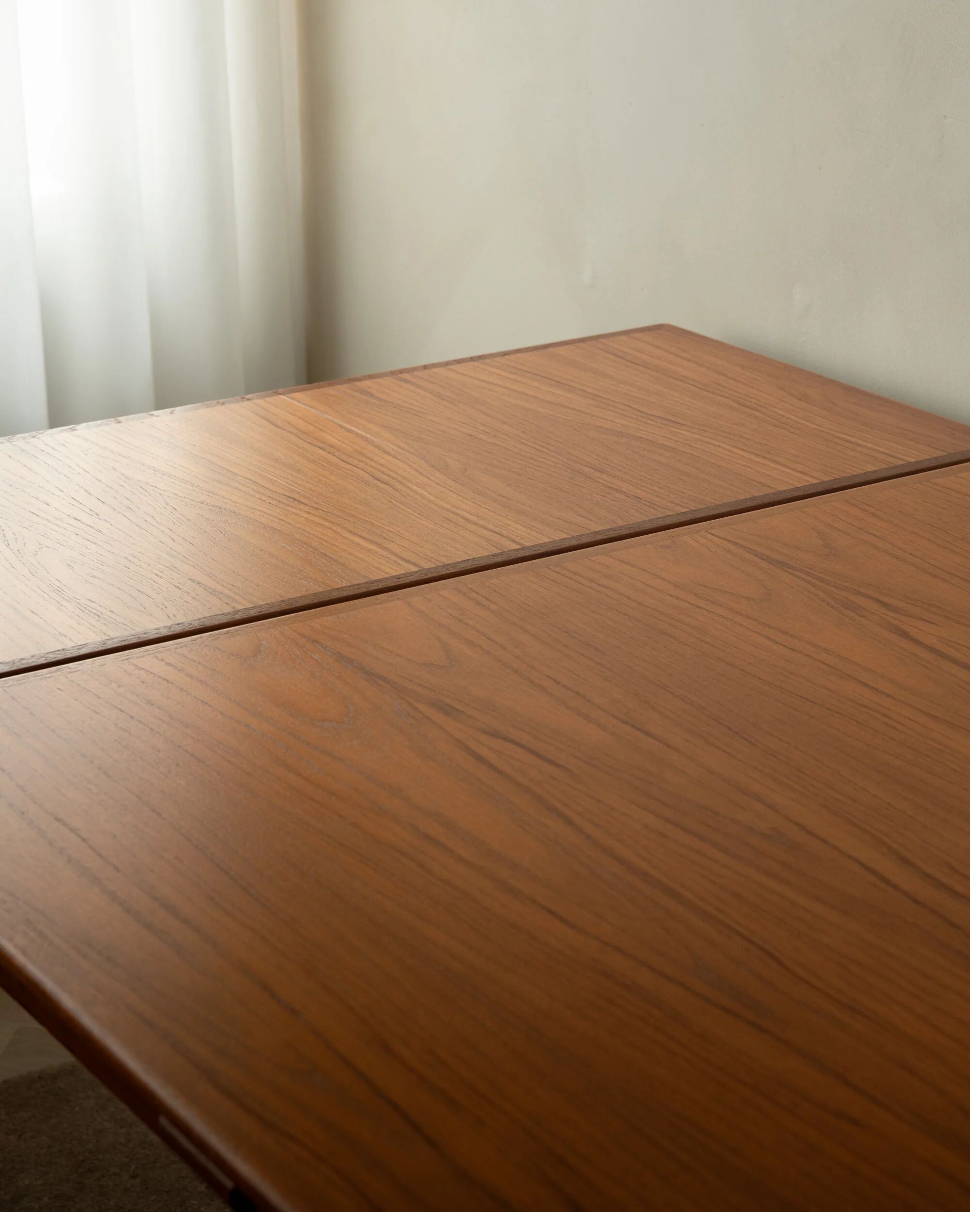 Danish modern teak extendable dining table model 24 by Ansager Møbler 1960s