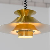 Brass coloured pendant light by Frandsen