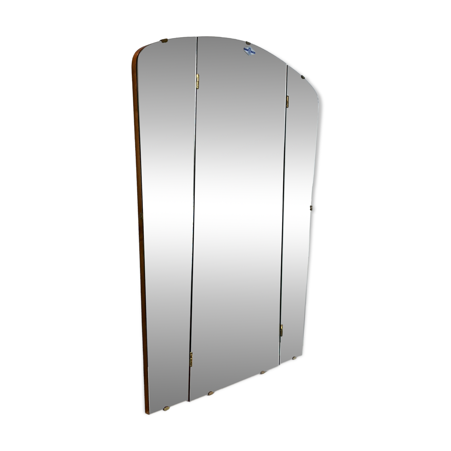 Wall mirror with swivel wings by Unionsglas, 1950s