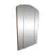 Wall mirror with pivoting wings by Unionsglas, 1950s