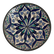 Wall plate – Hand-painted Moroccan ceramic – Blue mandala