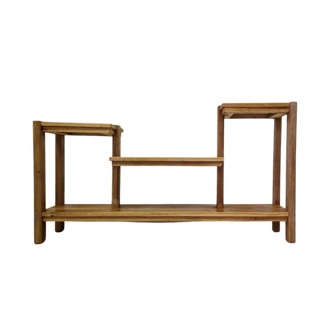 Modernist style oak side table, Netherlands 1960s