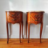 Pair of Louis XV style bedside tables