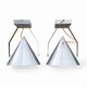 2 plafonniers, appliques de style industriel