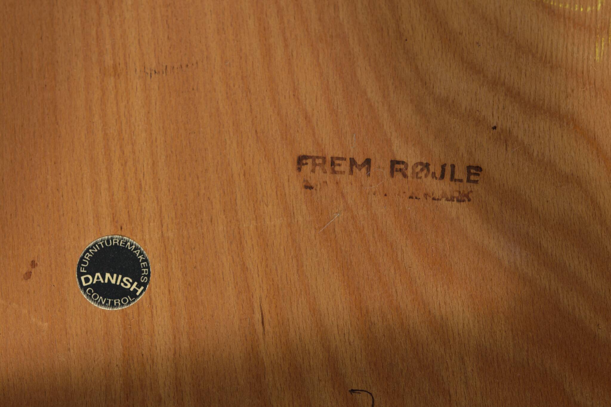 Mid-Century Teak Dining Table & Chairs by Hans Olsen for Frem Røjle, 1960s, Set of 5