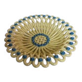 Coupe en céramique tressée signée foucard jourdan vallauris 1950