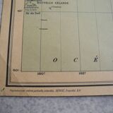 Planisphere map time zones blondel paris old french map time zone 30s