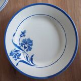 6 assiettes plates gien Albéric