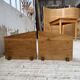 Paire de chevets muraux modernistes constructivistes