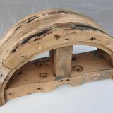Half-moon arch transom in solid wood