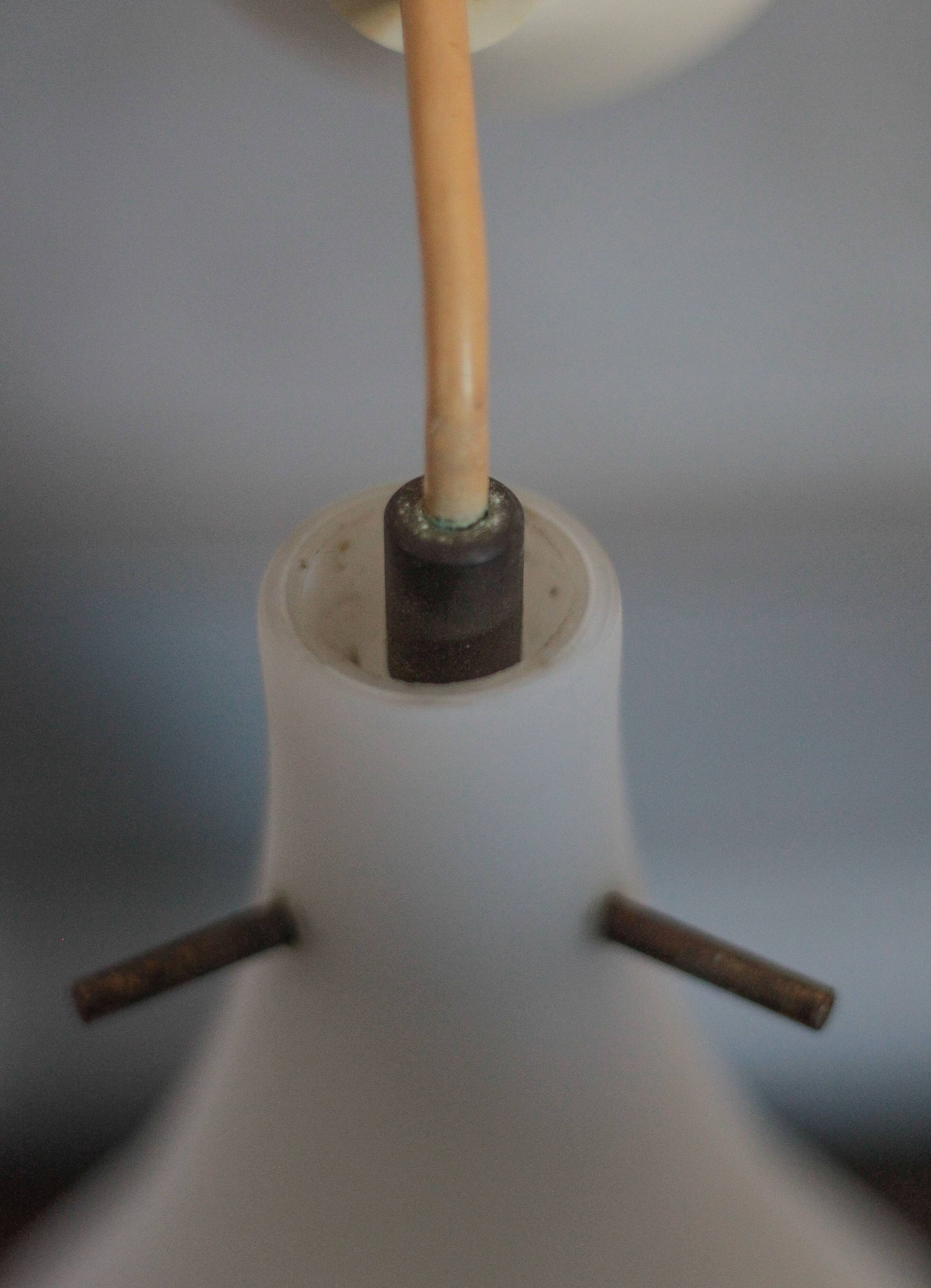 Vintage pendant light, white opaline water drop pendant light, opaline chandelier